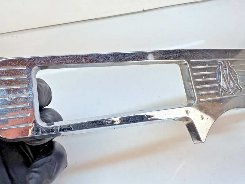 OEM 1950 - 1956 Willys Wagon Truck Jeep Jeepster Chrome Dash Gauge Plate B63-38