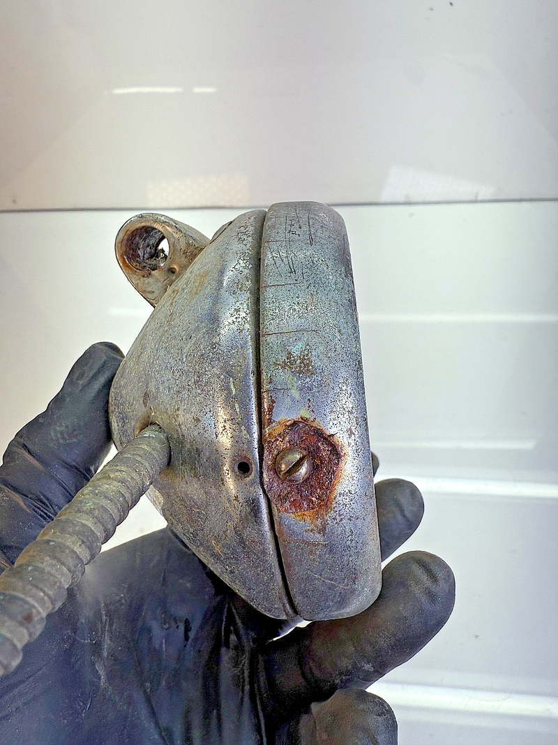 RARE VINTAGE 1920's - 1930's COWL LIGHT Great Patina! Rat Rod B52-24
