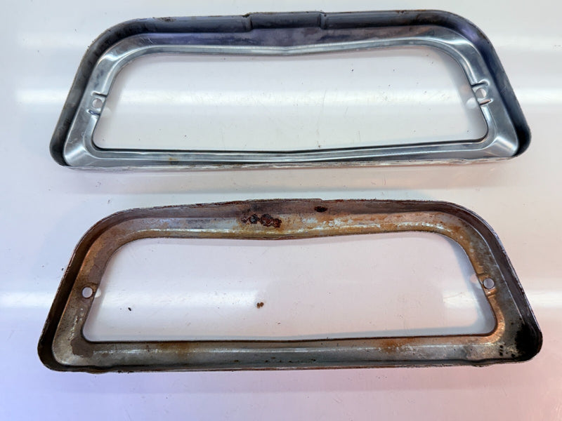 OEM 1960 Chevrolet Impala Parking Light Lamp Chrome Bezel Set 1853-39 60 B60-38