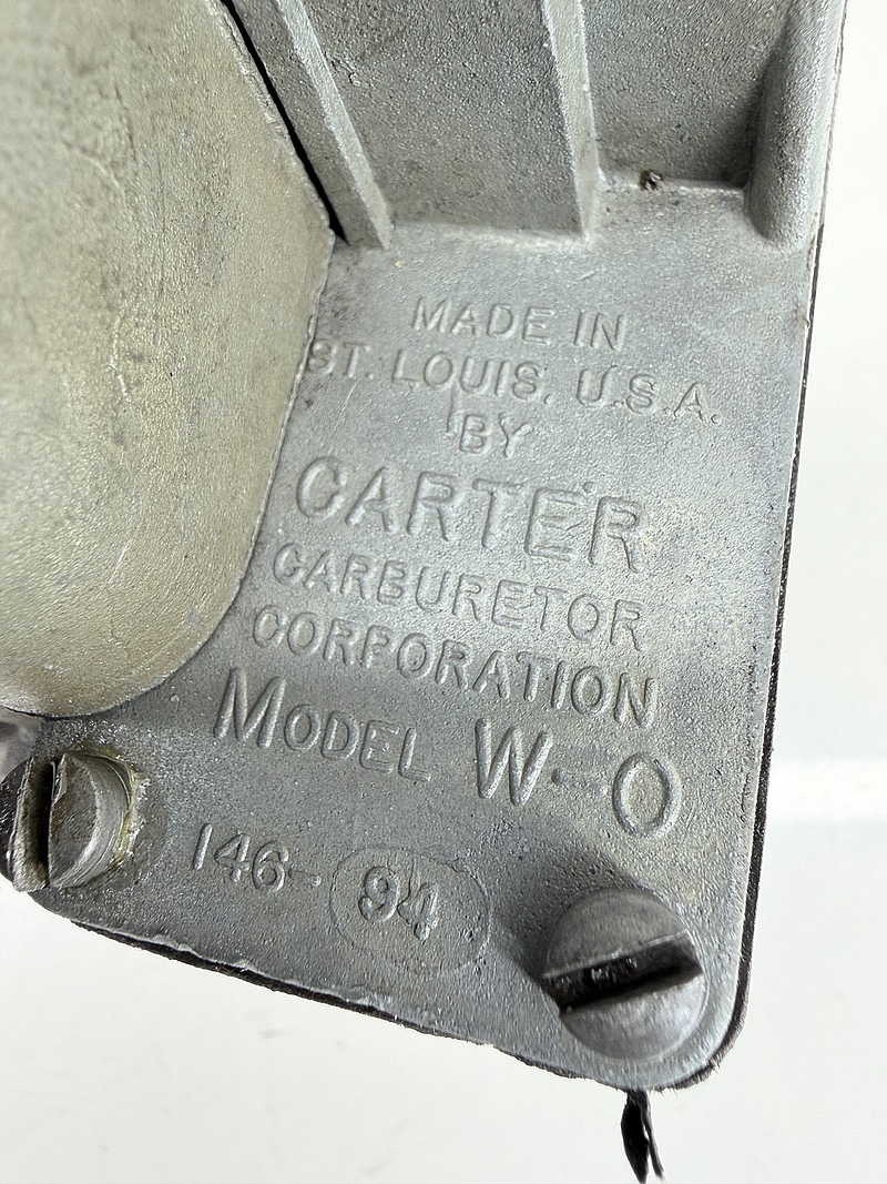 Carter WO W-O Carburetor 146-94 1-458 Willys MB CJ2A CJ3A Ford GPW L134 Jeep