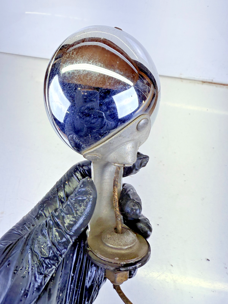 Vintage Dietz 310 Blue Light 525 Glass Lens Fire Ambulance Police RAT ROD C27-12