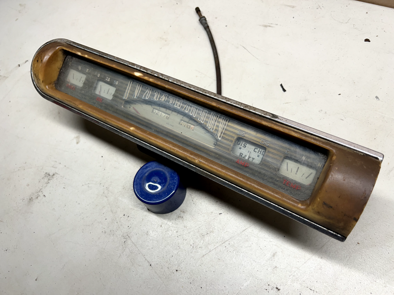Original 41 1941 Mercury Waltham Watch Vintage Speedometer Gauge Cluster U1C-B9