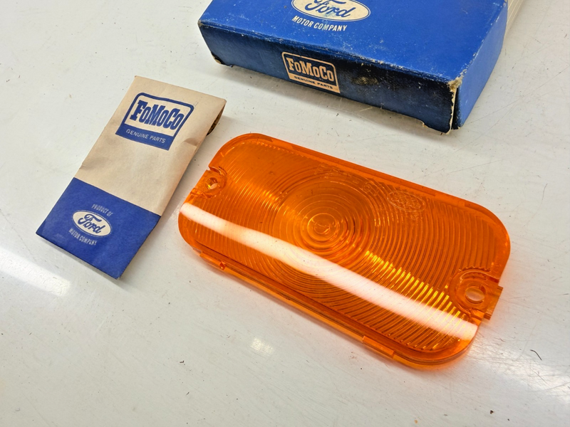 NOS 1961 1962 1963 1964 Ford Galaxie Amber Parking Light Lens C4OZ-13208A C57-74