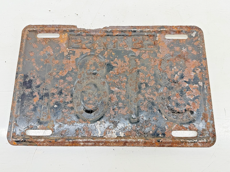 Vintage 1949 3181 Massachusetts License Plate Sign MA 3181 C76-45