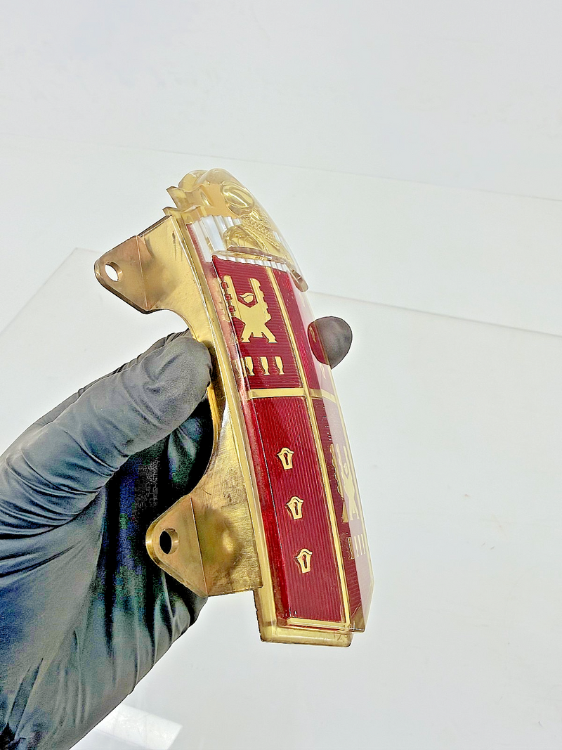 Rare NOS ORIGINAL 1950 De Soto Plastic Hood Emblem OEM Desoto C49-32