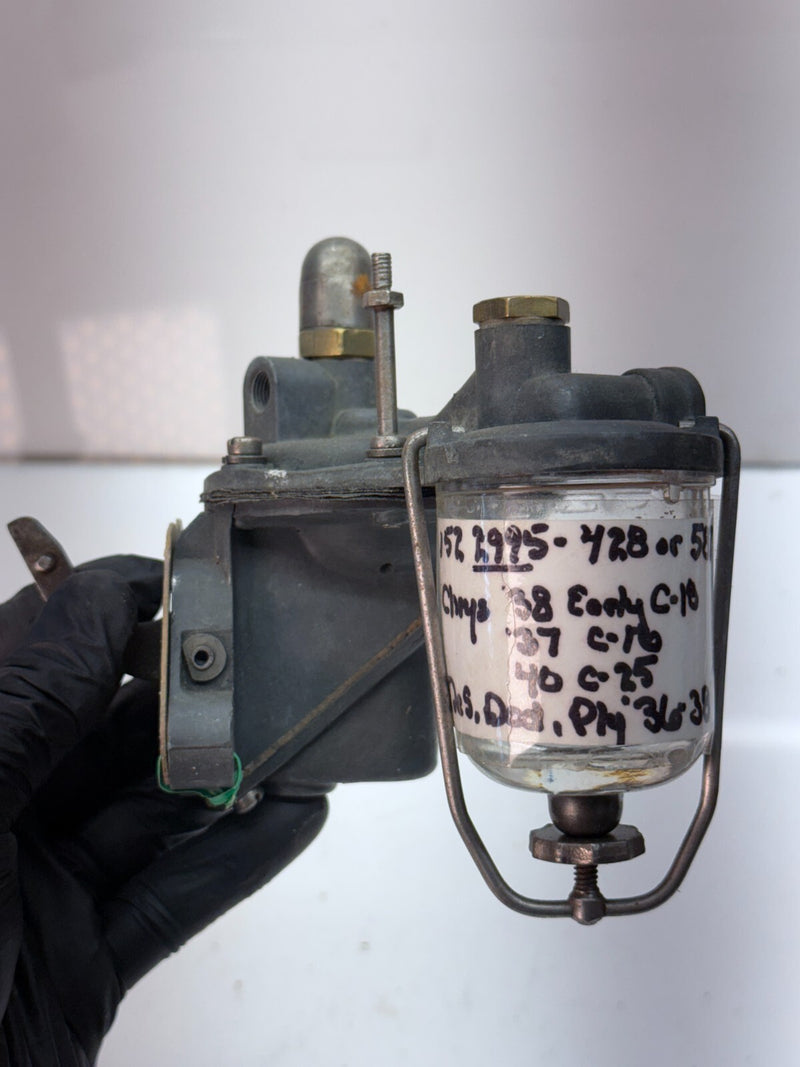 NORS 1936 - 1940 CHRYSLER DE SOTO DODGE PLYMOUTH 6 CYL REBUILT FUEL PUMP C4-22