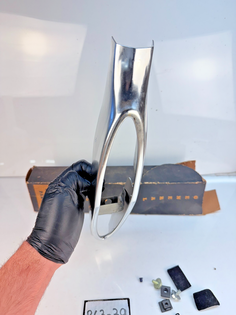 NOS GM 1960 Chevy Impala Coupe Convertible Center Grille Emblem Holder 60 B63-39