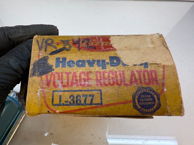 NOS HD WIZARD L-3677 VOLTAGE REGULATOR GMC PACKARD NASH STUDEBAKER KAIS C16-15