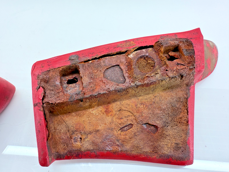 OEM 1964 1965 Thunderbird Landau Convert RED INTERIOR REAR ARM REST PADS C32-32