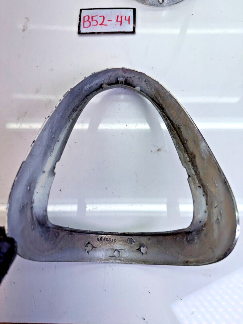 Vintage OEM 1955 Chevy Bel Air Tail Light Bezel Trim Pair 5945612 55 B52-44