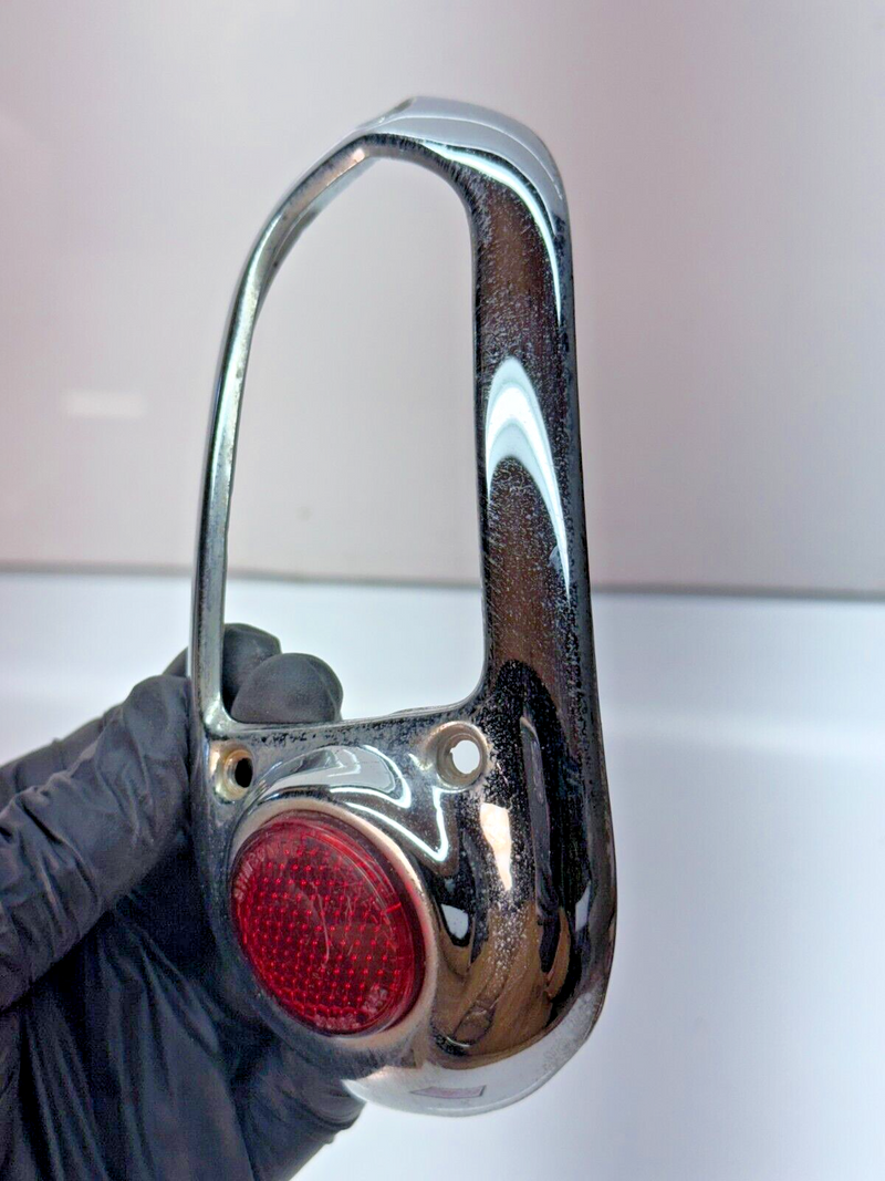 Vintage OEM 1949 1950 Chevrolet Tail Light Bezel Pair GM Chevy Fleetline C22-33