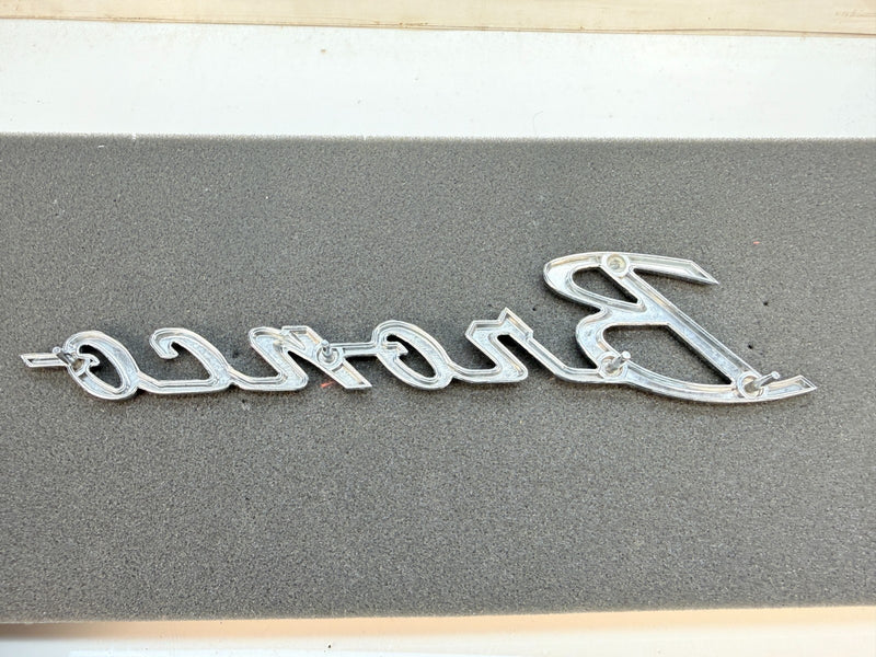 1966 - 1977 FORD CLASSIC BRONCO FENDER EMBLEM SCRIPT C7TB-16098-B E8-43