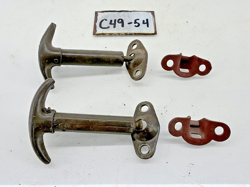 Original 1939 - 1945 Jeep Willys M38 SET Hood Latch Hooks GPW MB C49-54
