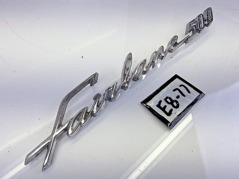 OEM Ford Motor Company "Fairlane 500" Emblem C2OB-6250401-E E8-77