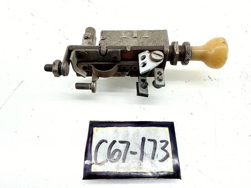 Vintage Push-Pull Switch Ivory Knob Knurled Bezel 1930s 1940s Ford C67-173