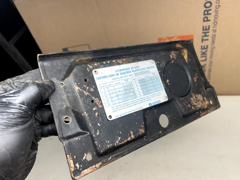 OEM 1966 Barracuda Glove Box Lid 66 Cuda Mopar B20