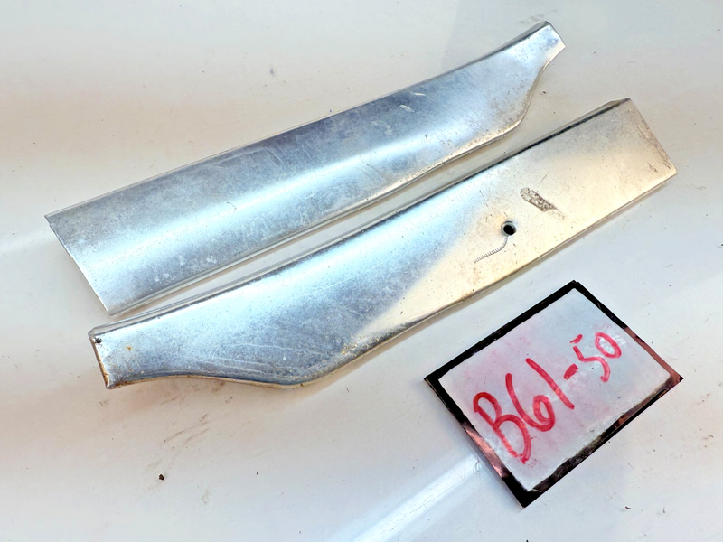 OEM 1960 Chevy Impala Pair Lower Grille Trim Filler Splash Shield Molding B61-50