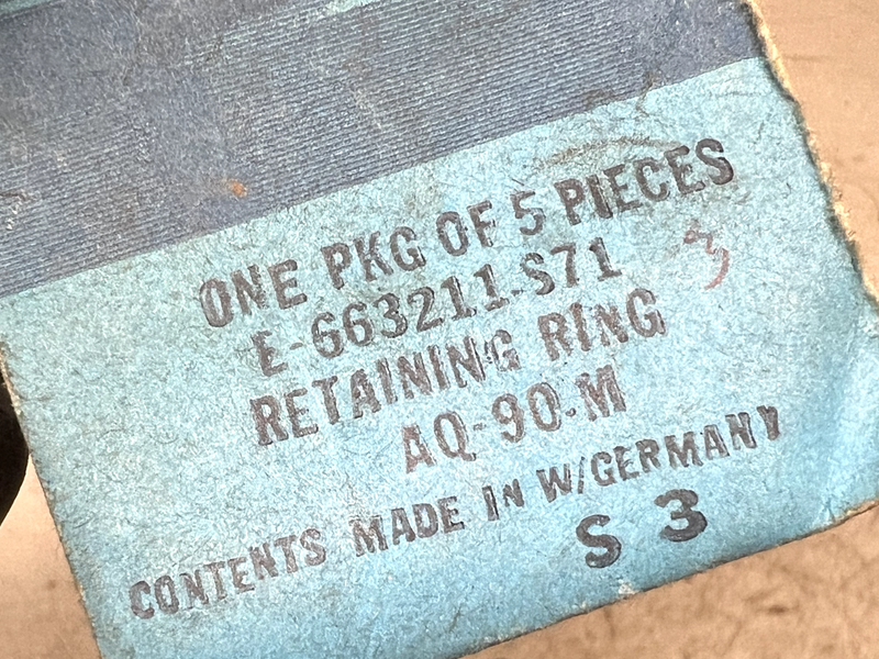 (3) NOS FORD HARDWARE RETAINING CLIP RING E-663211-S71 B31-156