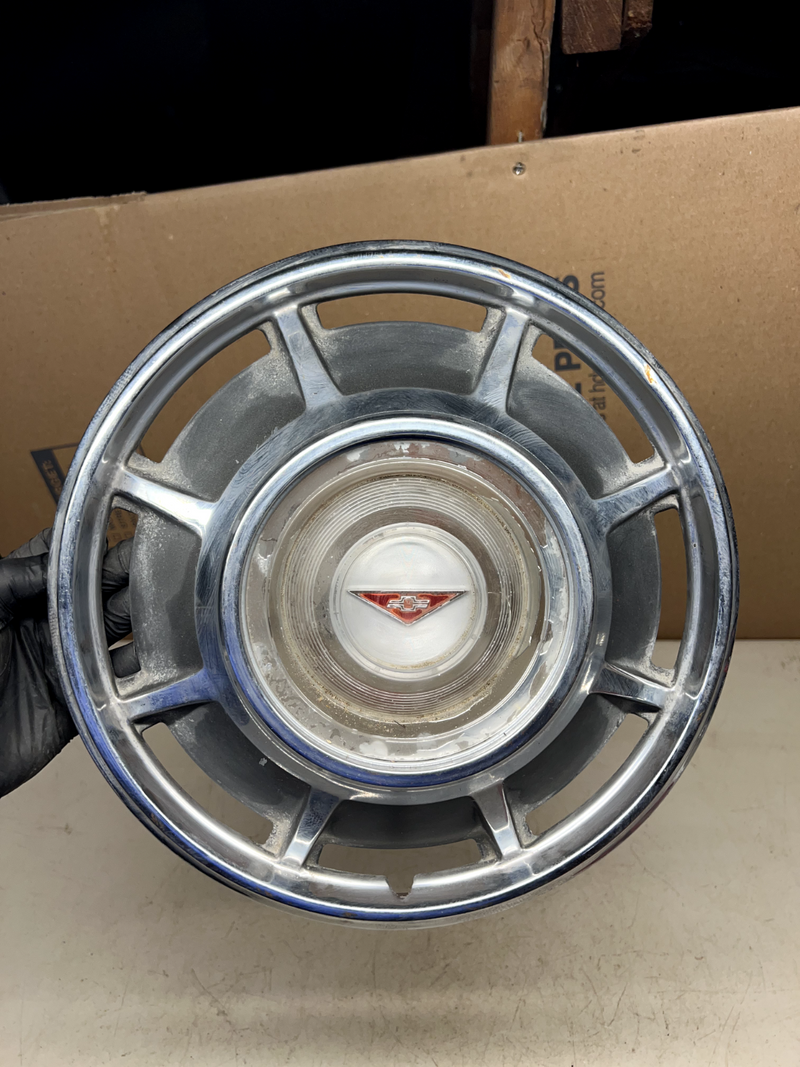 OEM Genuine 1966 Chevy Corvair Corsa 13" Hubcap Wheel Covers 66 B40-4