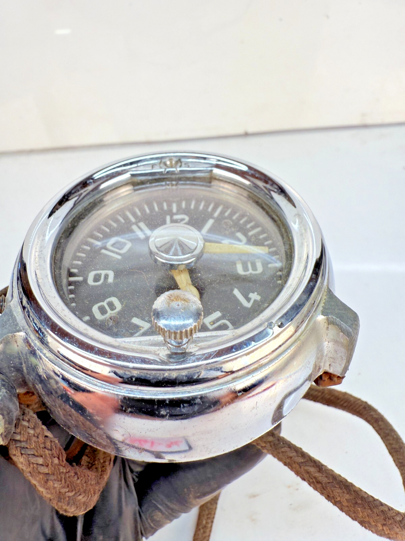 Vintage ORIGINAL 1950 JAEGER WATCH CO. Model 10 491 Car Auto Dash Clock B61-36
