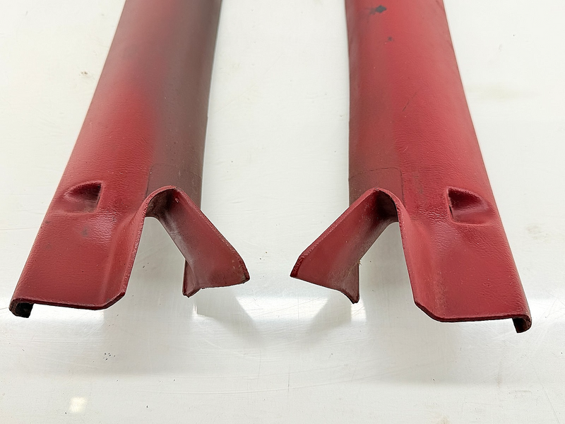 1983 - 1986 FORD Mustang Foxbody Convertible PAIR Red A-Pillar Trim E3ZB-6103598