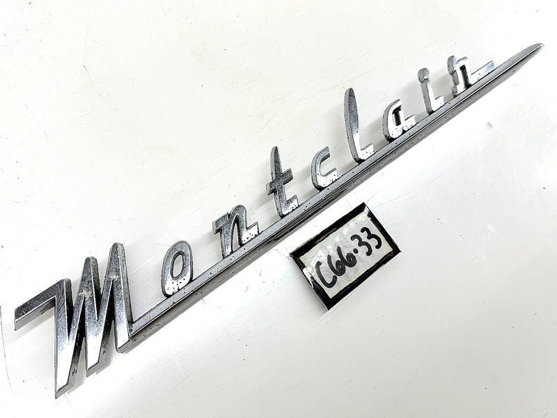 OEM 1955 1956 Mercury "MONTCLAIR" Chrome Emblem Name Plate Script C66-33