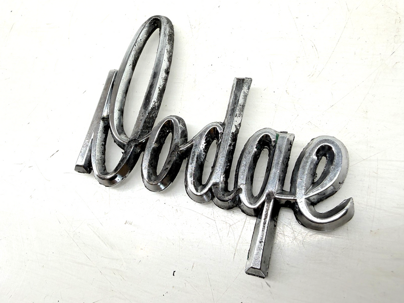 OEM 1971 - 1976 Dodge Script Emblem Plate Badge 3680384 58395A E9-94