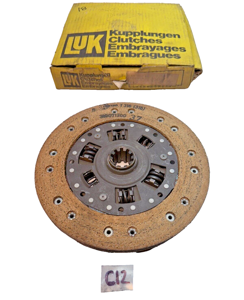 NOS BMW LUK GERMANY NEW Set Clutch Disk E30 M3 320i 322 0009 11 C12-18