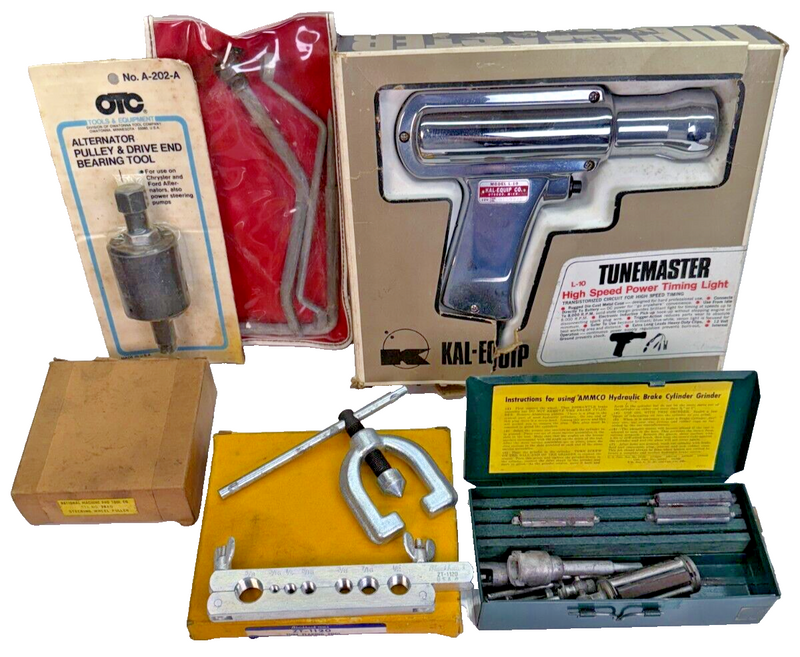 Vintage Automotive TOOL LOT AMMCO BLACKHAWK/ TUNEMASTER / OTC / NATION MACHINE