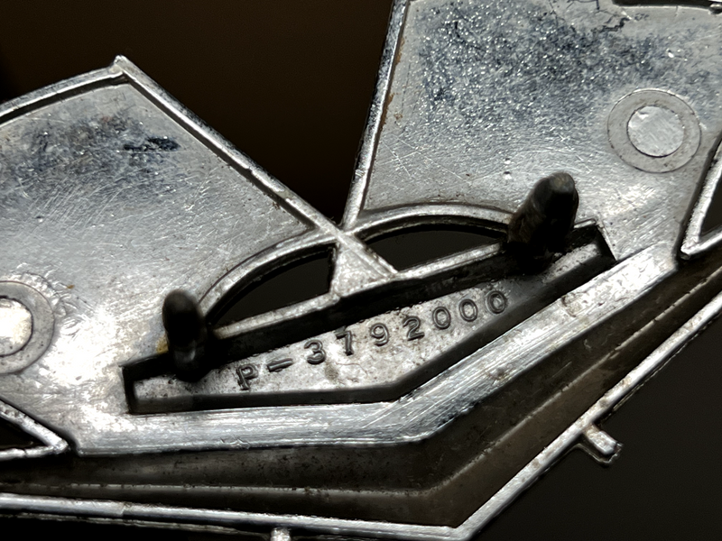 OEM 1962-1963 Chrome Front Fender Flag Emblem Impala Bel Air Corvette B24-15