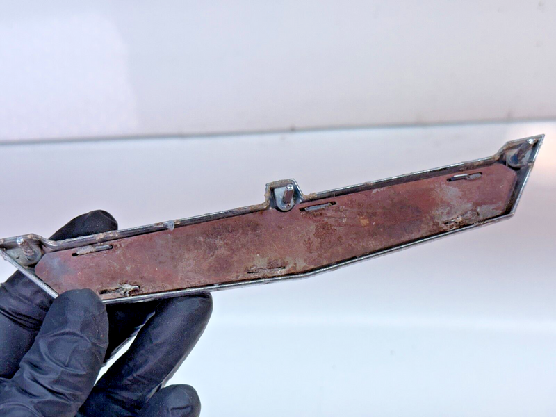 OEM 1963 1964 FORD GALAXIE FAIRLANE ROOF SIDE SAIL PANEL EMBLEM FOMOCO B32-160