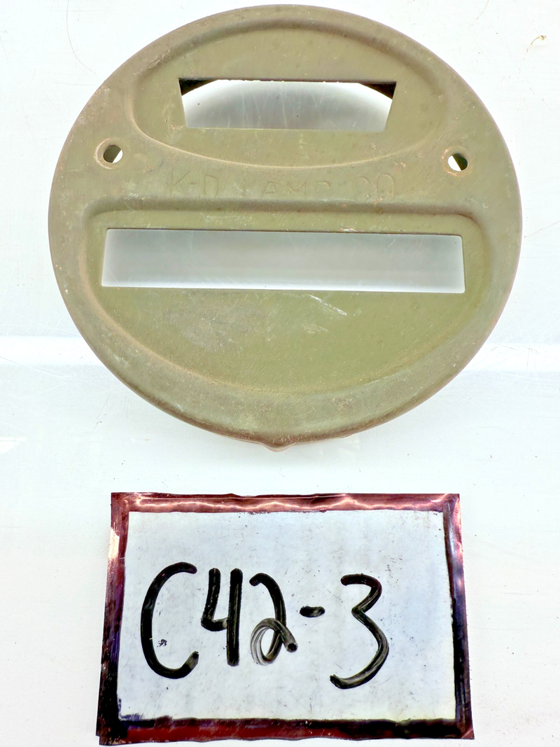 OEM Ford GPW Jeep Willys MB WWII KD Lamp Co Blackout Light Door Cover C42-3