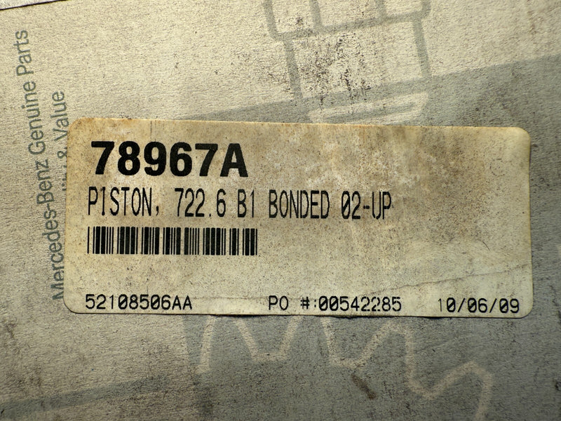 NOS A78967A - 722.6, BONDED B1 PISTON, 0.700" TALL, 2002 +- FITS MERCEDES C5-1