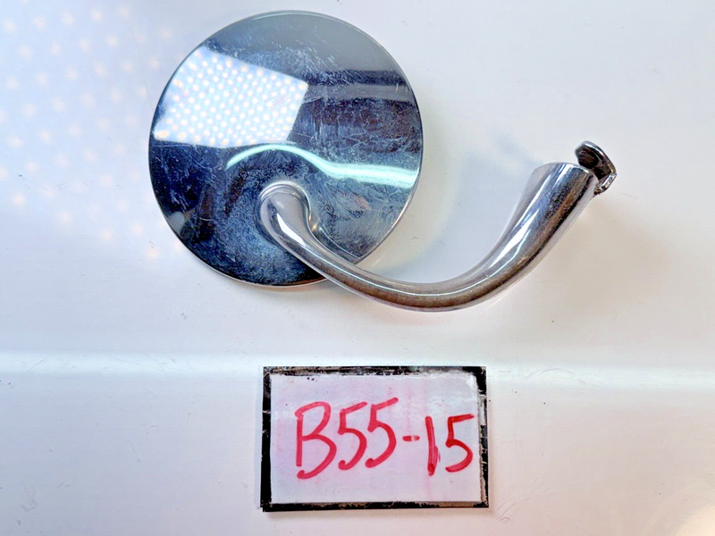 Vintage 1930's & 1940's Clamp On Chrome Side Mirror B55-15
