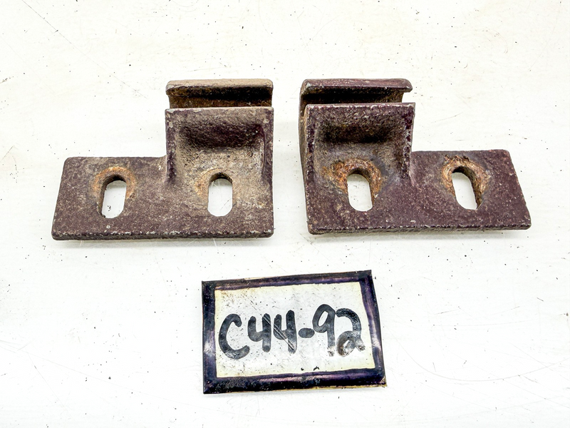 OEM WILLYS MB FORD GPW JEEP HOOD HINGES BRACKETS PAIR 680951 680952 C44-92