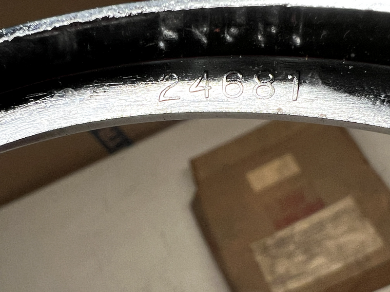 NOS 1955-1957 FORD THUNDERBIRD CHROME PORTHOLE RING BAB-4030535-B 24681 TRIM B7