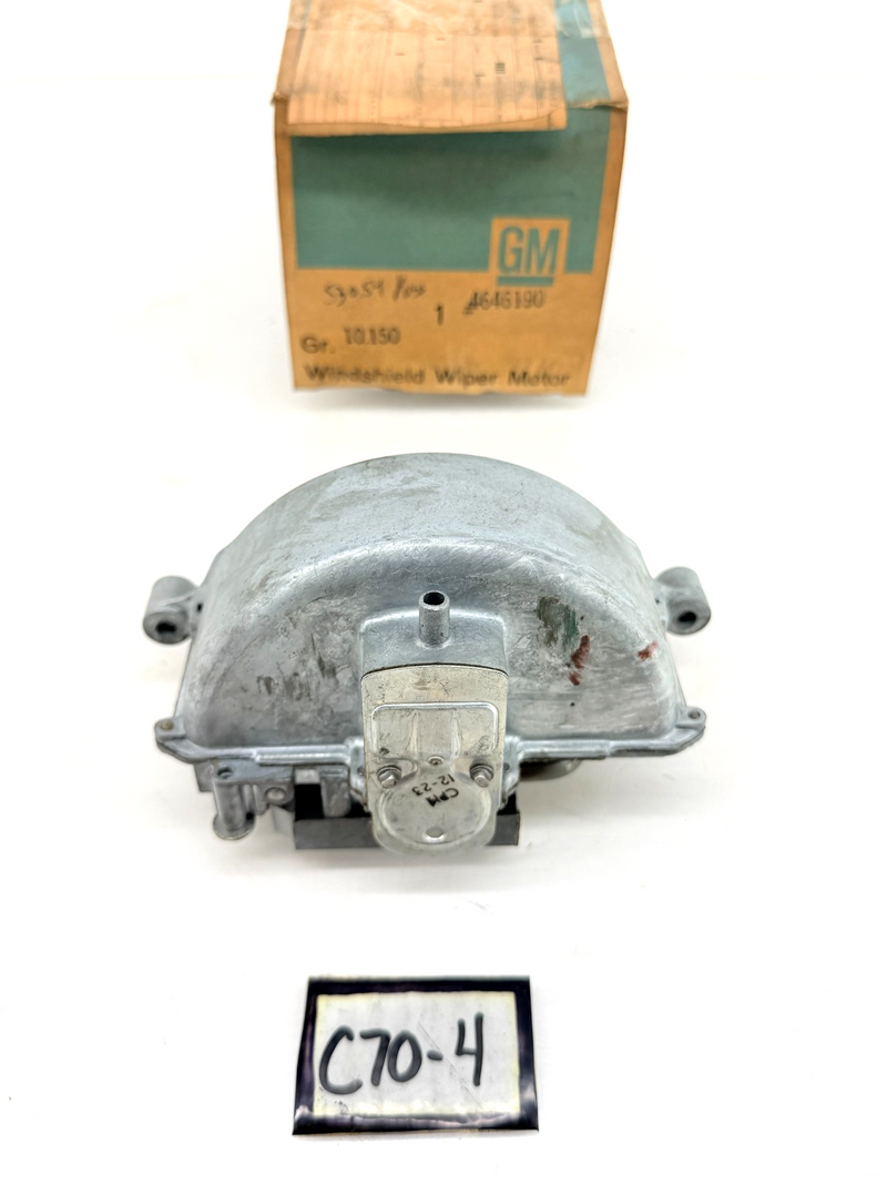 NOS 1953 1954 Chevrolet 2 Speed Windshield Wiper Washer Motor GM 4646190 C70-4