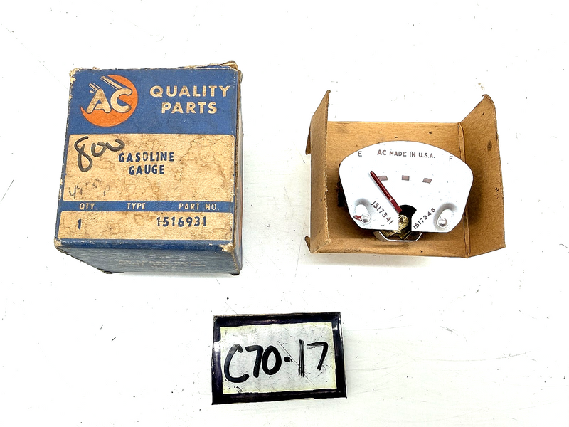 NOS 1949 1950 Chevrolet Styleline Fleetline BelAir Gasoline Gauge 1516931 C70-17