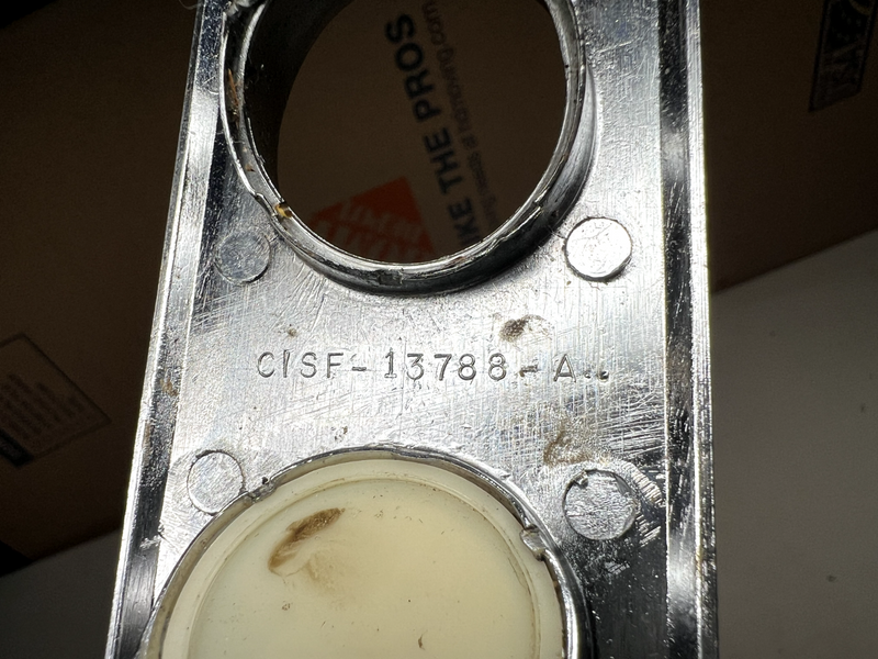 Original Ford THUNDERBIRD C1SF-13788-A Door Courtesy Light Lamp Bezel U1C-B11