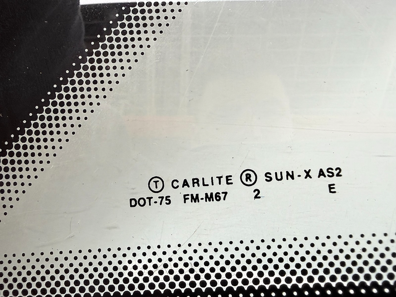 OEM 1987 - 1993 Ford Mustang Quarter Window Glass RH HATCHBACK Carlite GT LX
