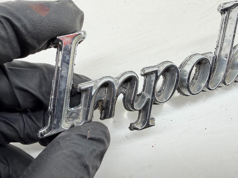 OEM 1977 - 1985 Chevrolet Impala Chrome Script Emblem E9-18