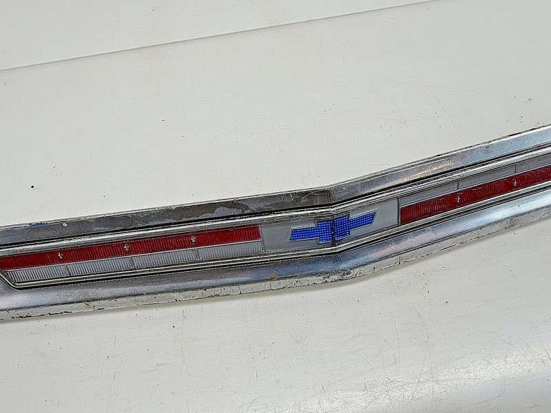 OEM 1964 Chevy Impala Belair Biscayne Hood Lip Molding Above Grille Aluminum