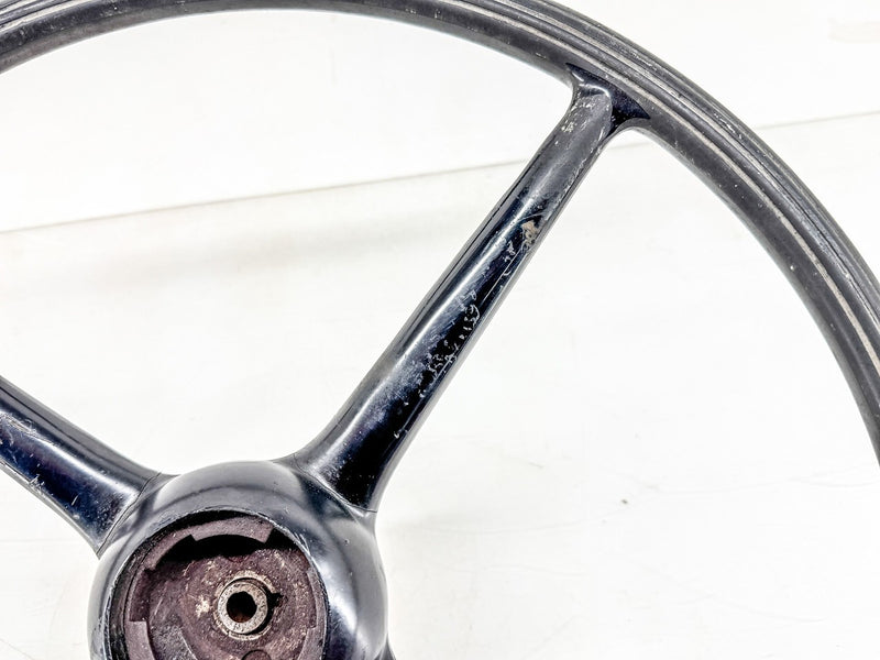 Vintage 1930 - 1931 FORD MODEL A 4 SPOKE STEERING WHEEL BLACK HOT ROD U3B-75
