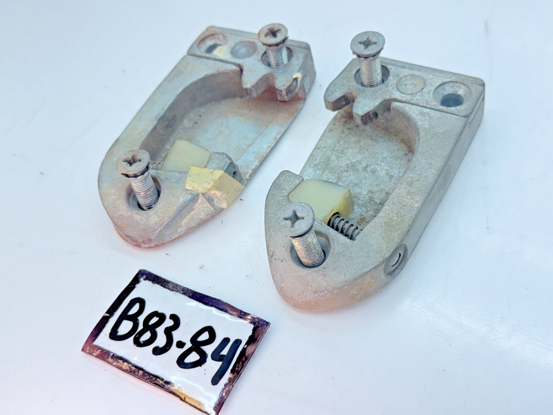 OEM 1955 - 1961 Chevy Corvette Impala Pair Door Striker Plate 57 58 59 60 B83-84