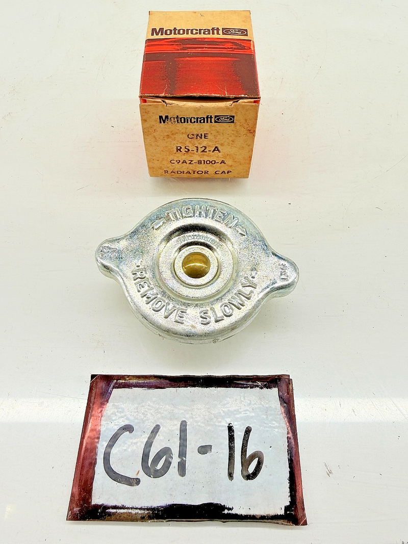 NOS 1965 - 1972 Ford Galaxie Fairlane Thunderbird Radiator Cap C9AZ-8100-A C61