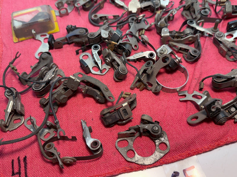 HUGE LOT Vintage Bosch Contact Point Set Porsche Audi Mercedes Volvo C5-41