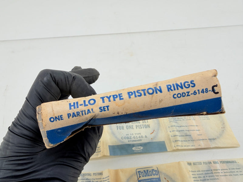 NOS 1961 - 1963 Ford 330 H/D Std HI-LO PISTON RINGS SET C57-44