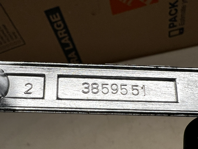 1965 Chevy Impala Glove Box Door Emblem OEM Nameplate Trim 3859551 65 B37-11