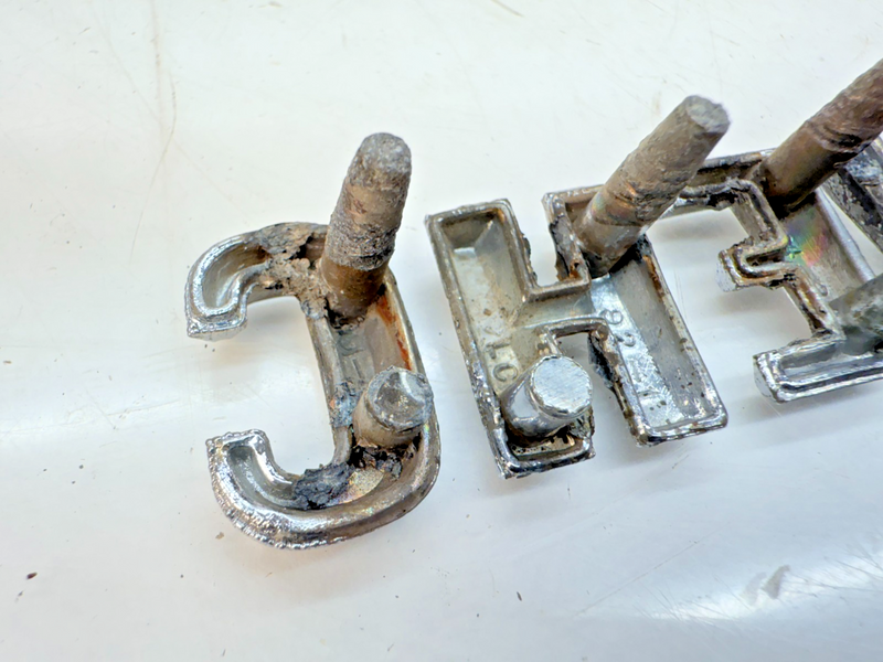 OEM 1960 1961 Chevy Impala Bel Air Chrome HOOD LETTERS "CHEVROLET" 60 61 E5-71