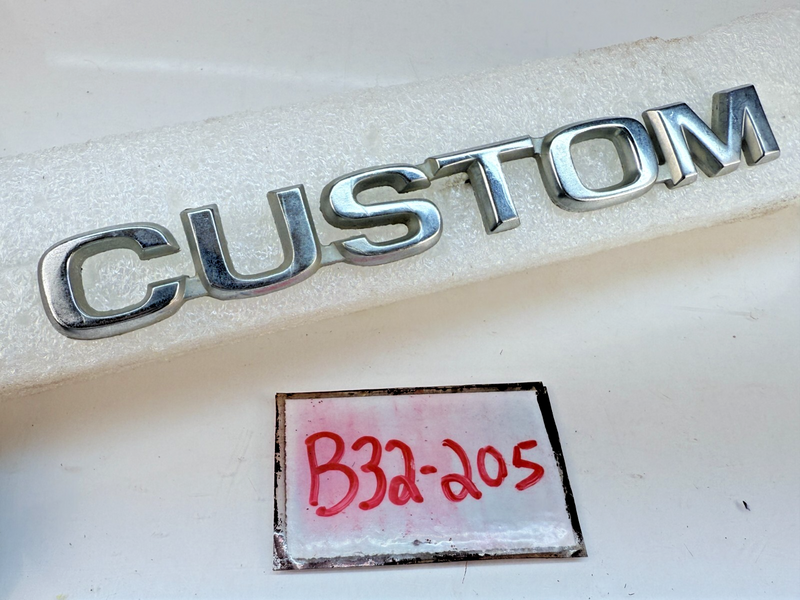 OEM 1980 - 1986 Ford F-150 Custom Metal Fender Emblem E0TB-16B114-CC B32-205